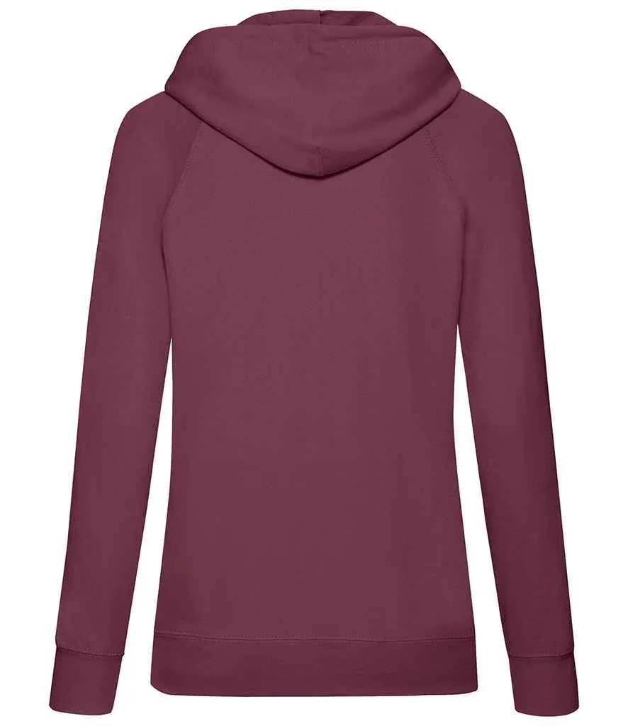 Fruit of the Loom Lightweight Hooded Sweatshirt (Ladies)