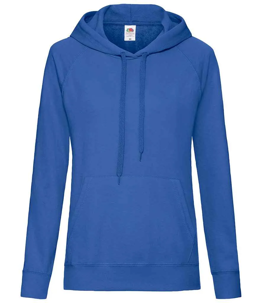 Fruit of the Loom Lightweight Hooded Sweatshirt (Ladies)