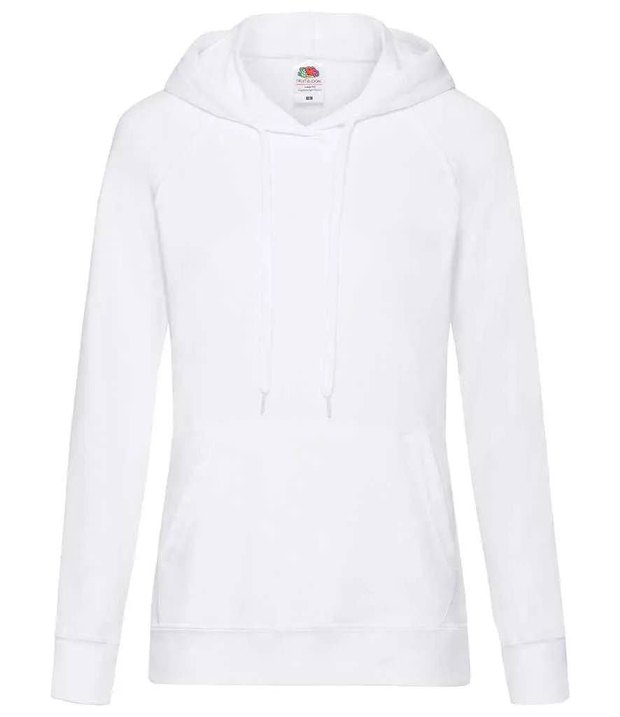 Fruit of the Loom Lightweight Hooded Sweatshirt (Ladies)