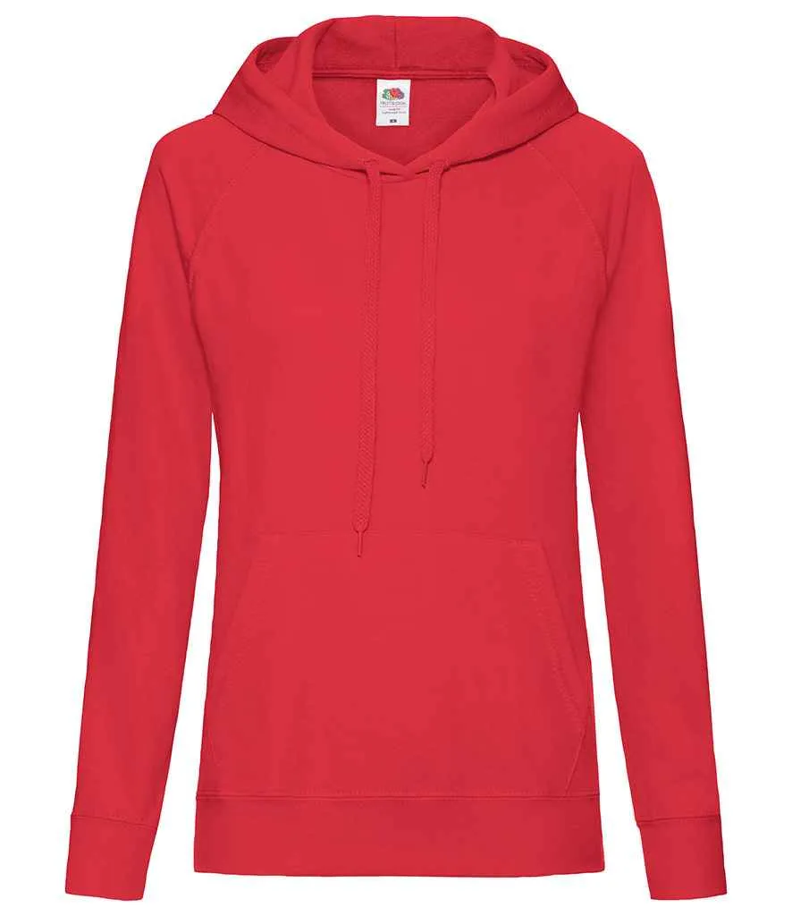 Fruit of the Loom Lightweight Hooded Sweatshirt (Ladies)