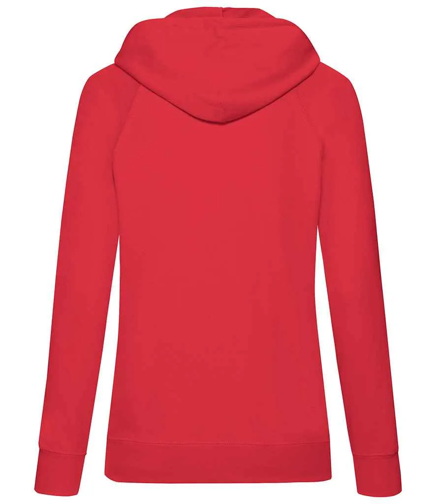 Fruit of the Loom Lightweight Hooded Sweatshirt (Ladies)