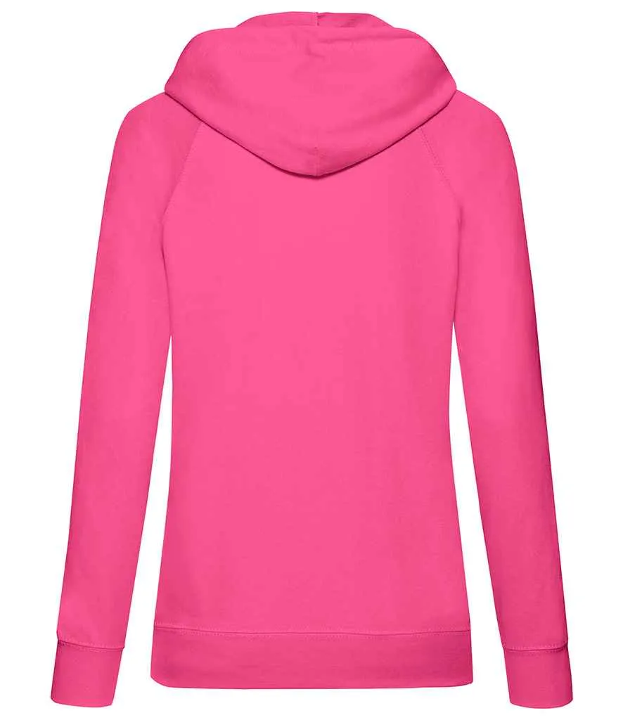 Fruit of the Loom Lightweight Hooded Sweatshirt (Ladies)