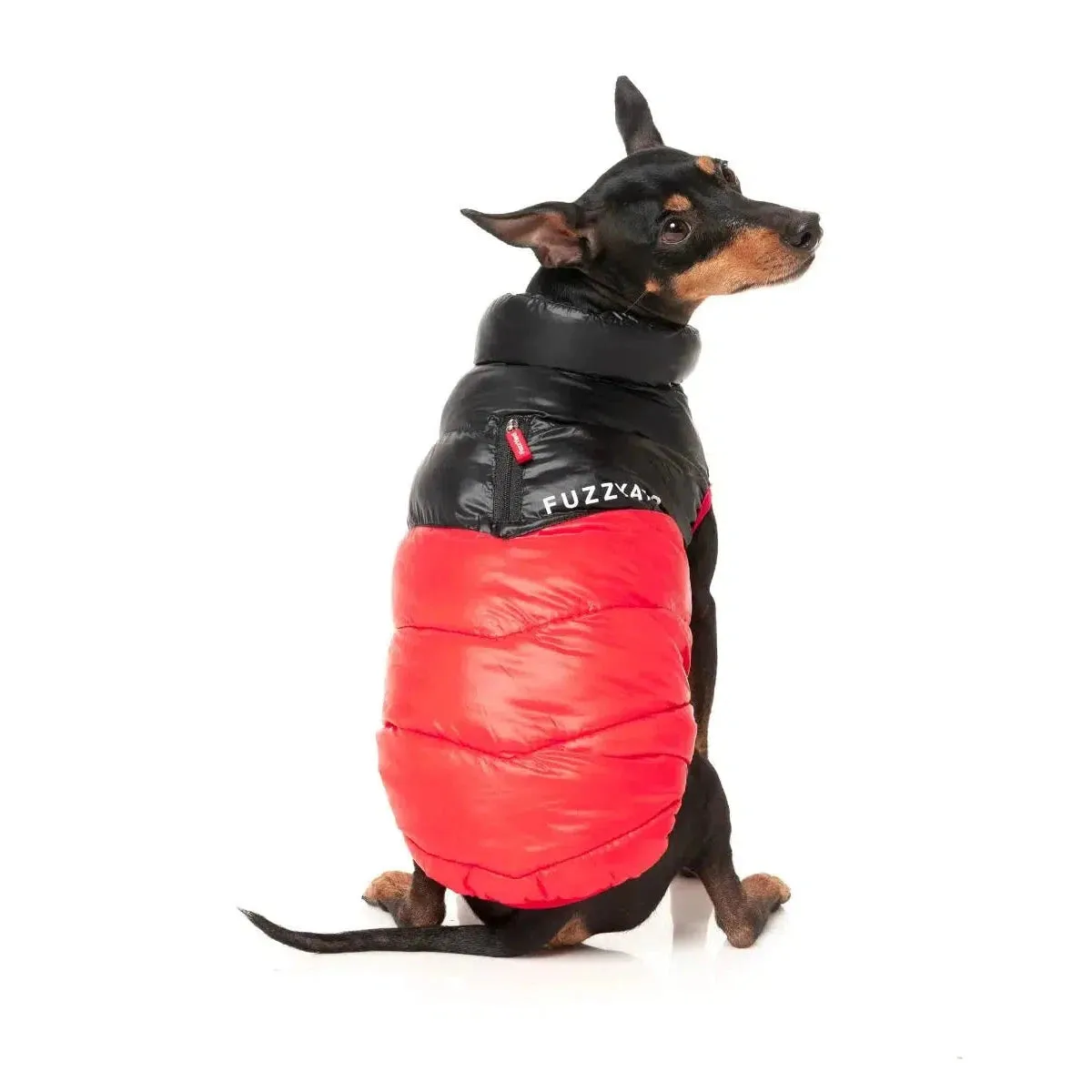 FuzzYard | South Harlem Dog Puffer Jacket - Red