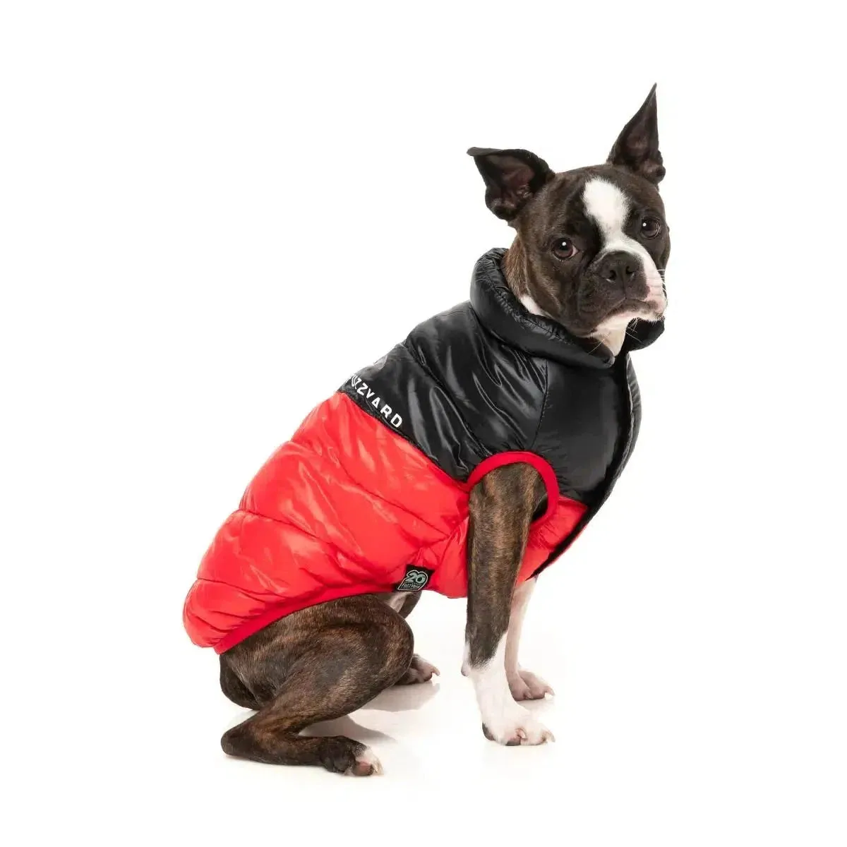 FuzzYard | South Harlem Dog Puffer Jacket - Red