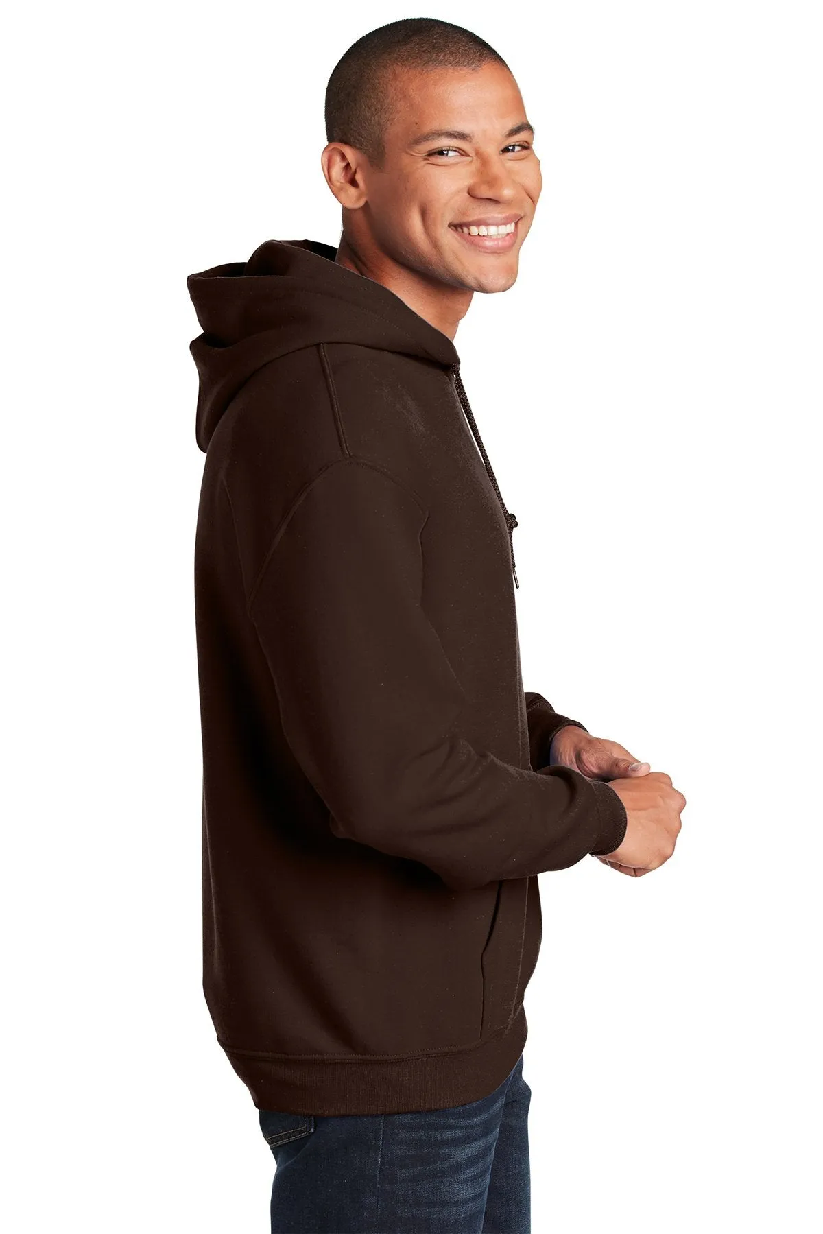 Gildan Heavy Blend Hooded Sweatshirt Dark Chocolate