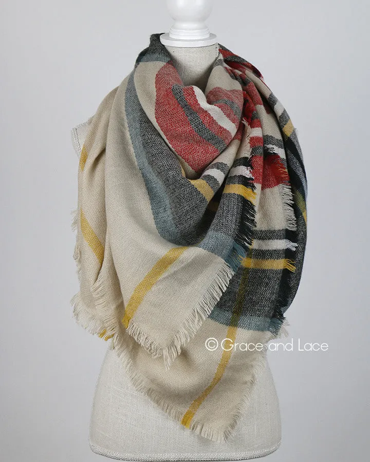 Grace & Lace Blanket Scarf/Toggle Poncho