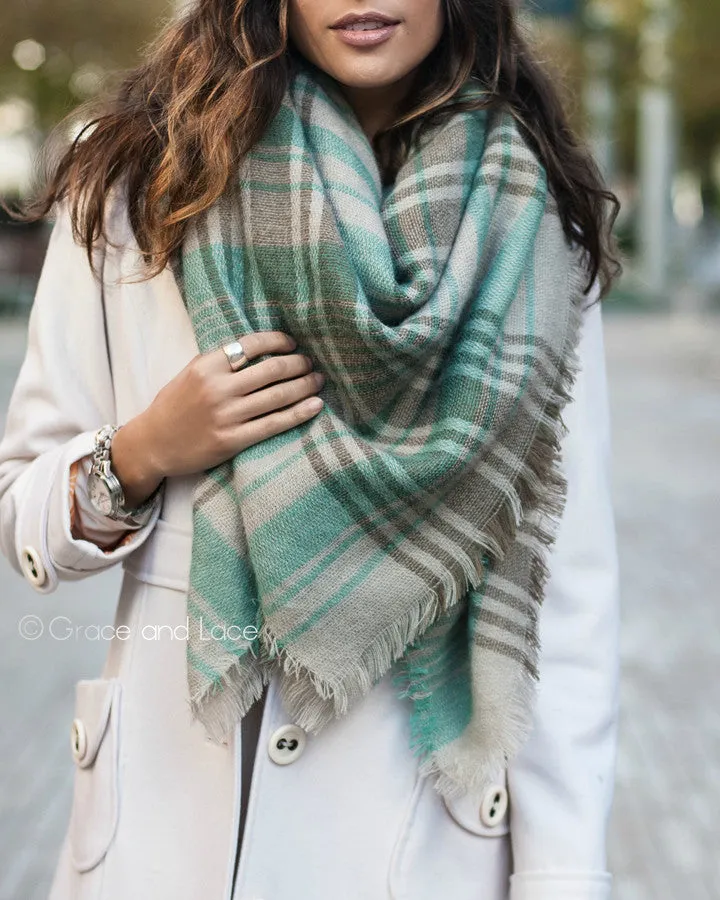 Grace & Lace Blanket Scarf/Toggle Poncho