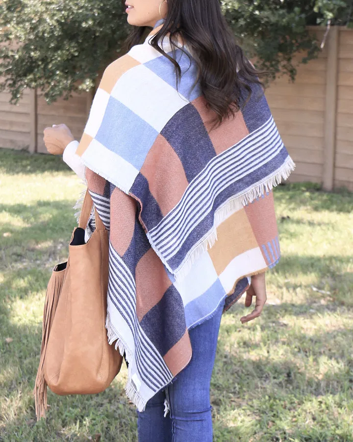 Grace & Lace Blanket Scarf/Toggle Poncho