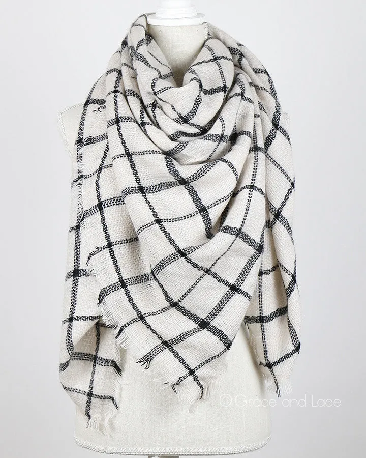 Grace & Lace Blanket Scarf/Toggle Poncho