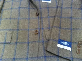 Hart Schaffner Marx Gold/Navy Windowpane Jacket