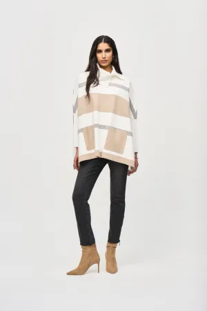 Jacquard Sweater Knit Poncho
243951