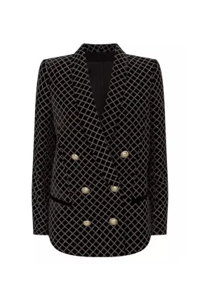 JADE SPARKLES PATTERN BLAZER