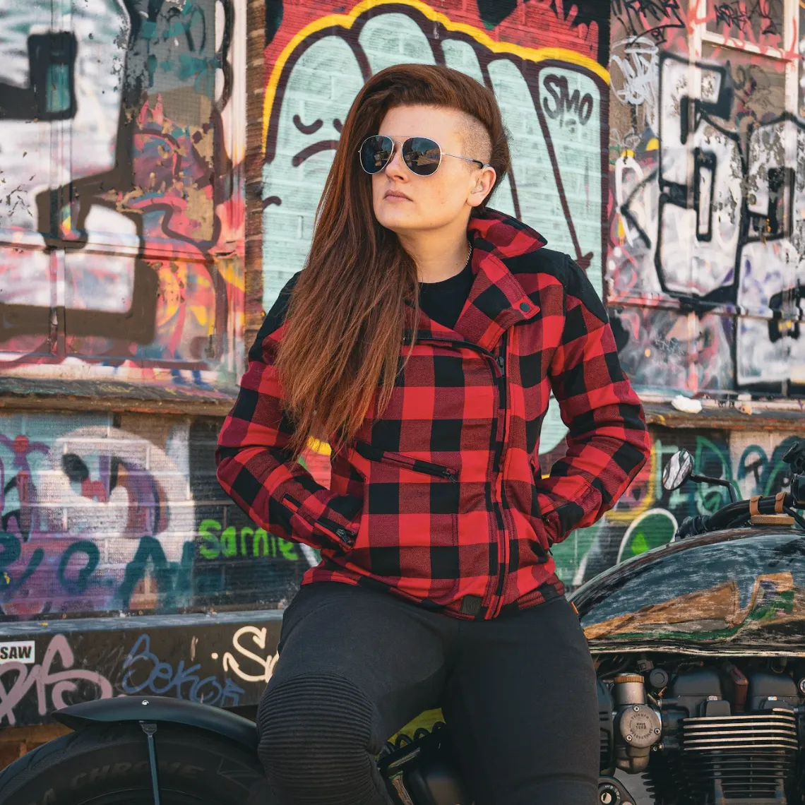 Jessie Flannel Jacket (Red)