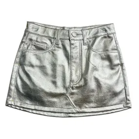 KatieJ NYC Tween Jasper Skirt in Metallic Silver