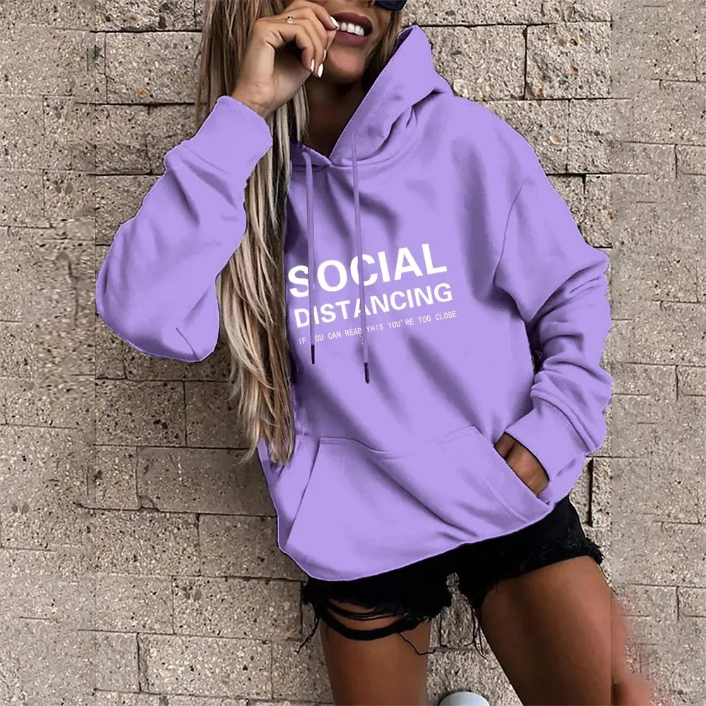 Lazy Style Sportswear Pullover Polyester Cotton Shirt Hoodie Casual Womens 2021year New Harajuku Hoodie Womens Sweater