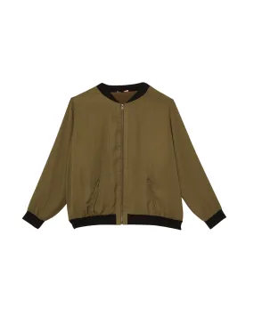 Leah Bomber Jacket | Olive Green