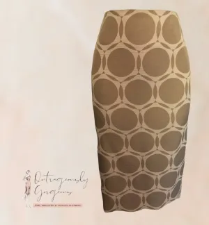 Libra Natural Geo Print Pencil Skirt UK 16 US 12 EU 44