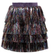 Lola and The Boys Shimmer Tinsel Party Skirt