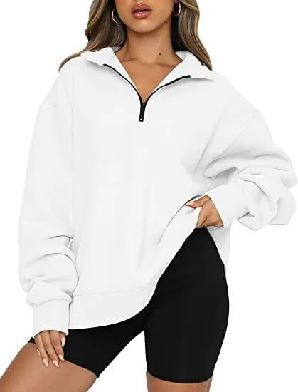 LovelyRLovely Women Zip Turndown Jumper