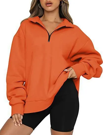 LovelyRLovely Women Zip Turndown Jumper