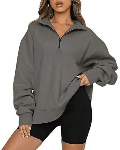 LovelyRLovely Women Zip Turndown Jumper