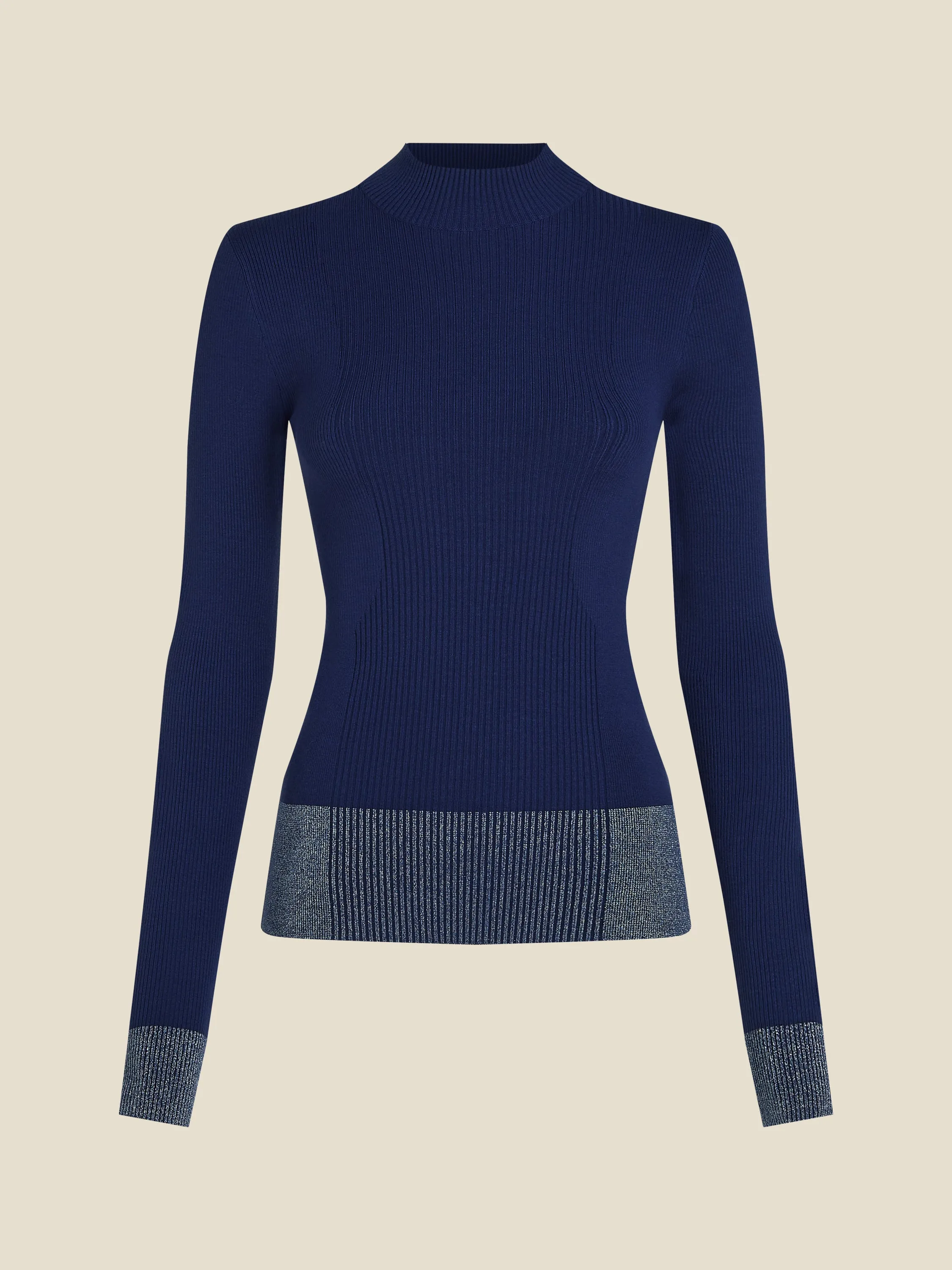 Lucas pullover - Mystic blue lurex