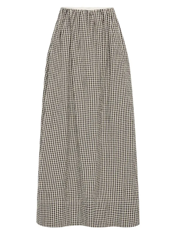 Lucas Skirt in Black & Cream Gingham