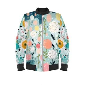 Marigold Poppie Floral Bomber Jacket