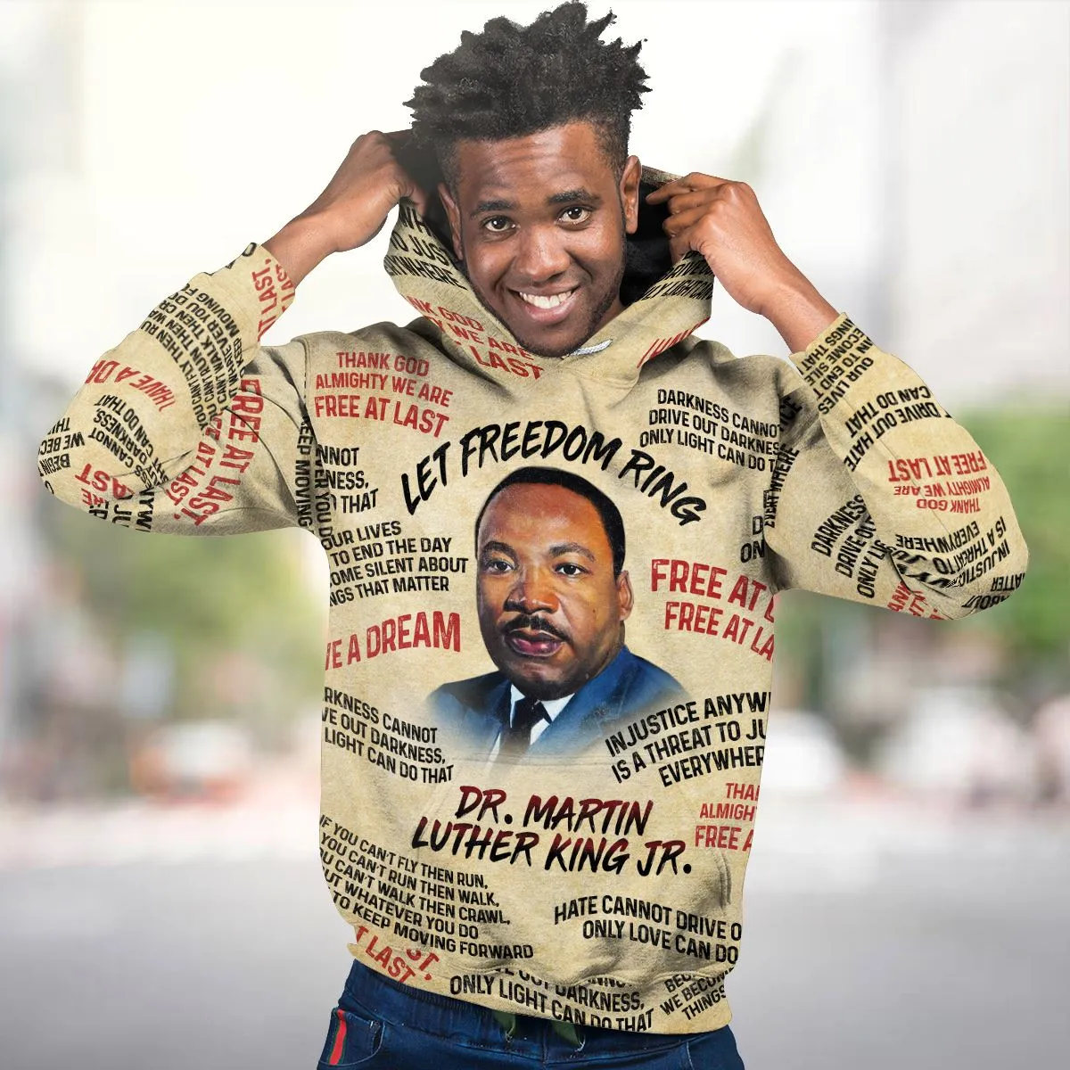 Martin Luther King The Leader 2 Premium Hoodie