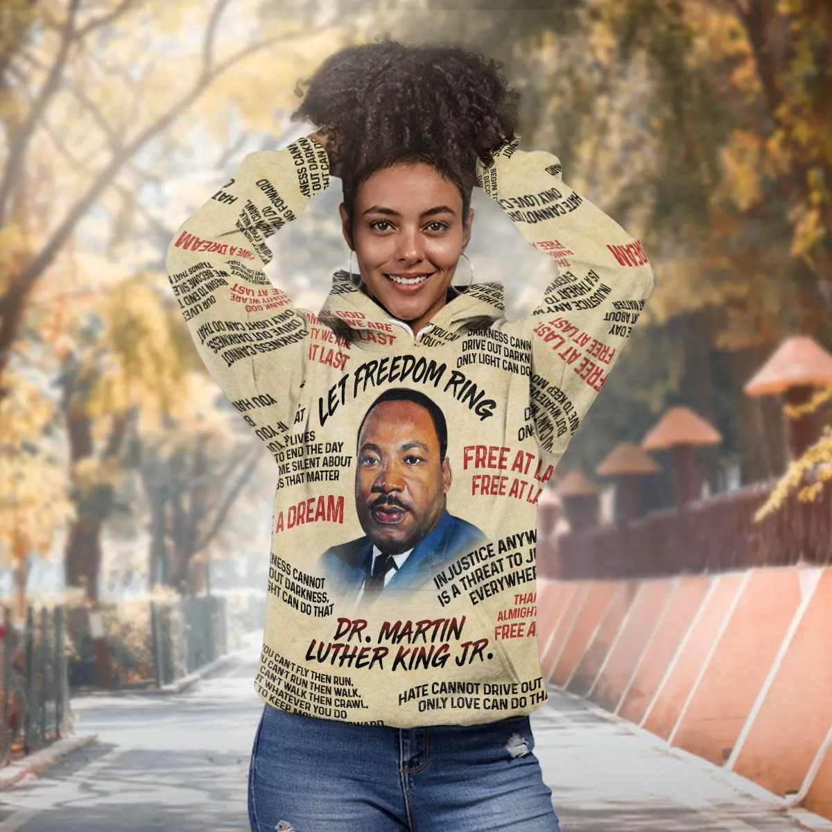 Martin Luther King The Leader 2 Premium Hoodie