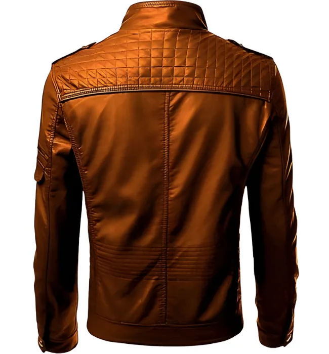 Men's Blue Stylish Mens Leather Jacket