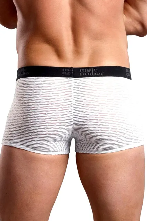 Mens Brazilian Artigo Trunk Short Underwear - White -Clearance