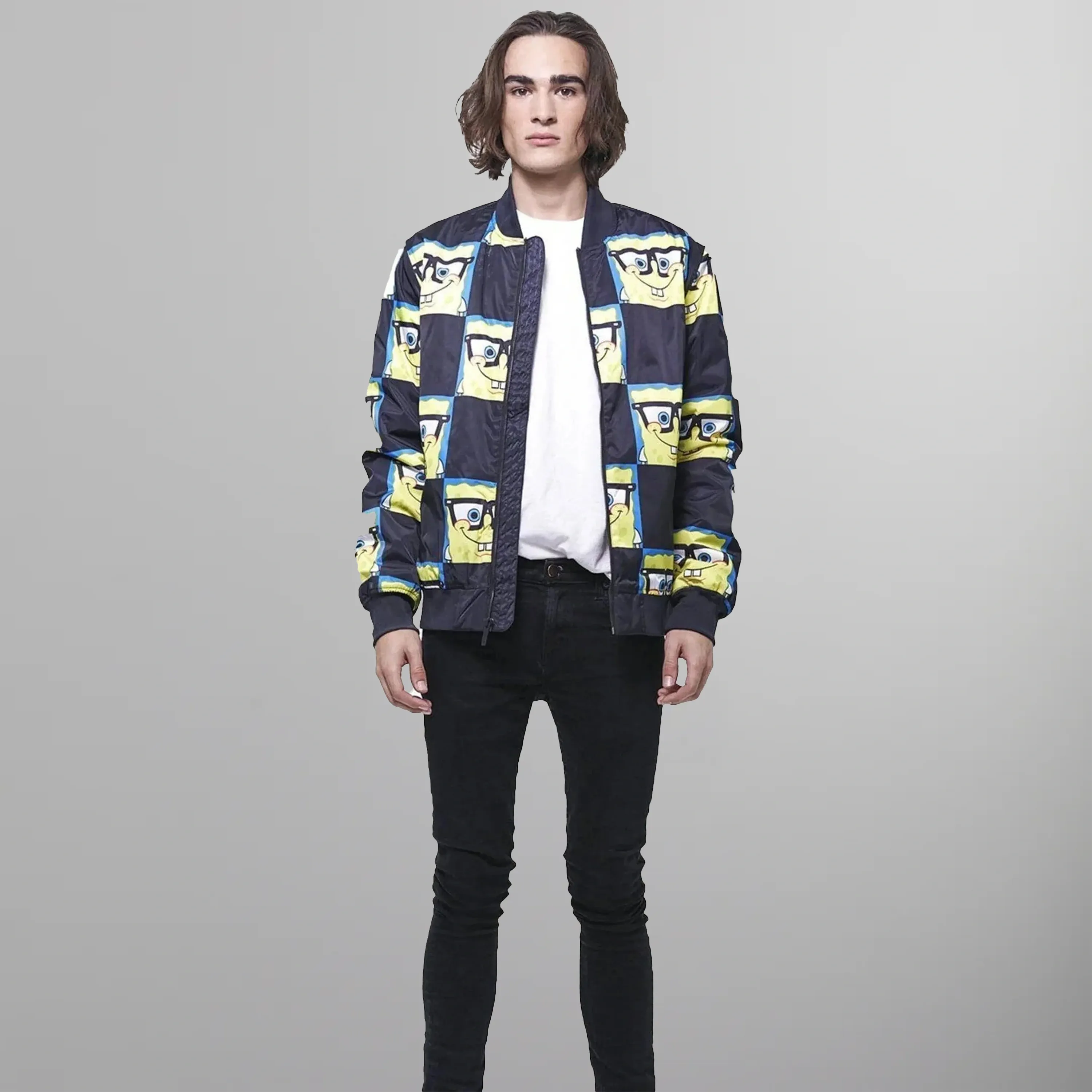 Men's Nickelodeon Spongebob Bomber Jacket - FINAL SALE