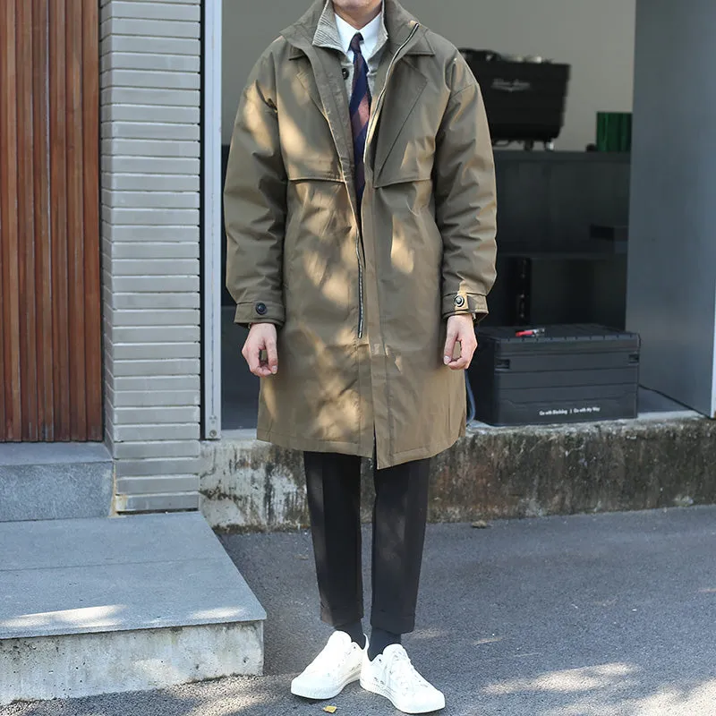 Men's Notch Lapel Down Coat