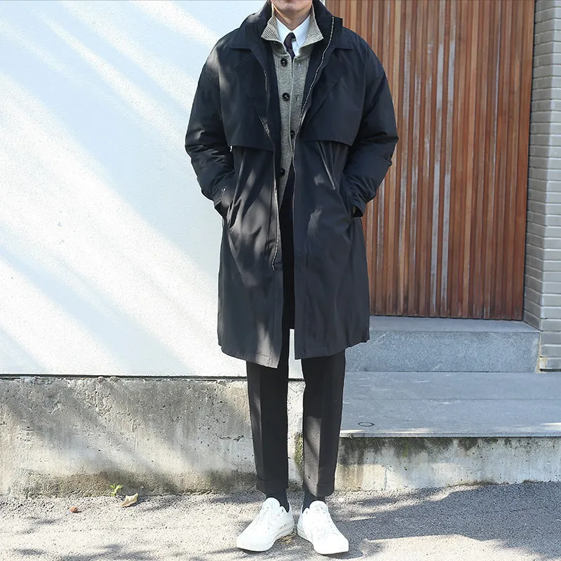 Men's Notch Lapel Down Coat