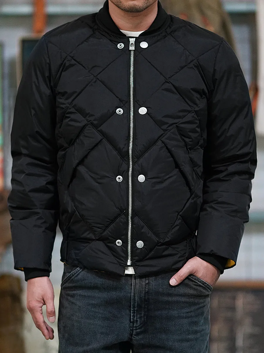 Men's Quilted Bomber Puffer Jacket