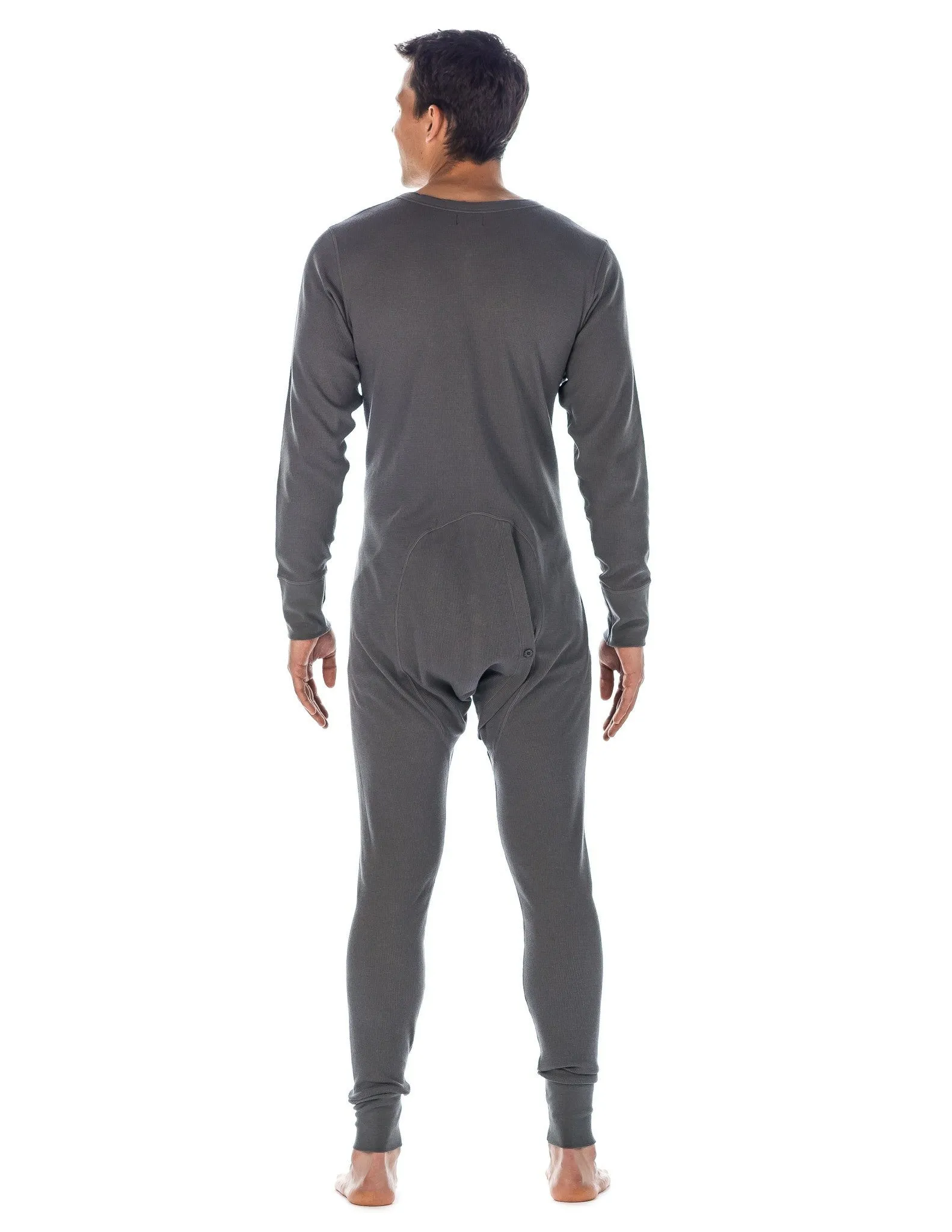 Men's Waffle Knit Thermal Union Suit