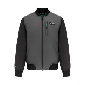 Mercedes Bomber Jacket, Grey, Black