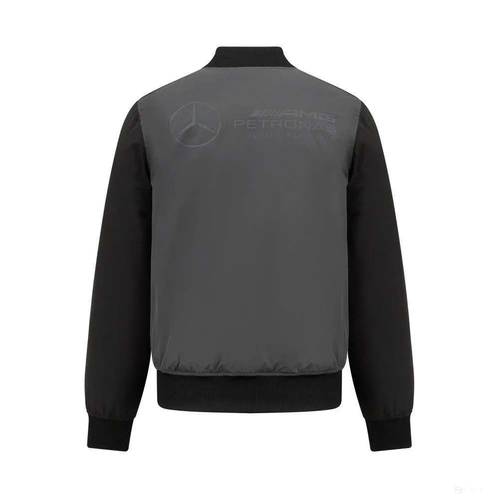 Mercedes Bomber Jacket, Grey, Black