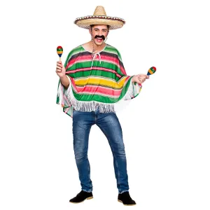 Mexican Multicoloured Poncho Costume