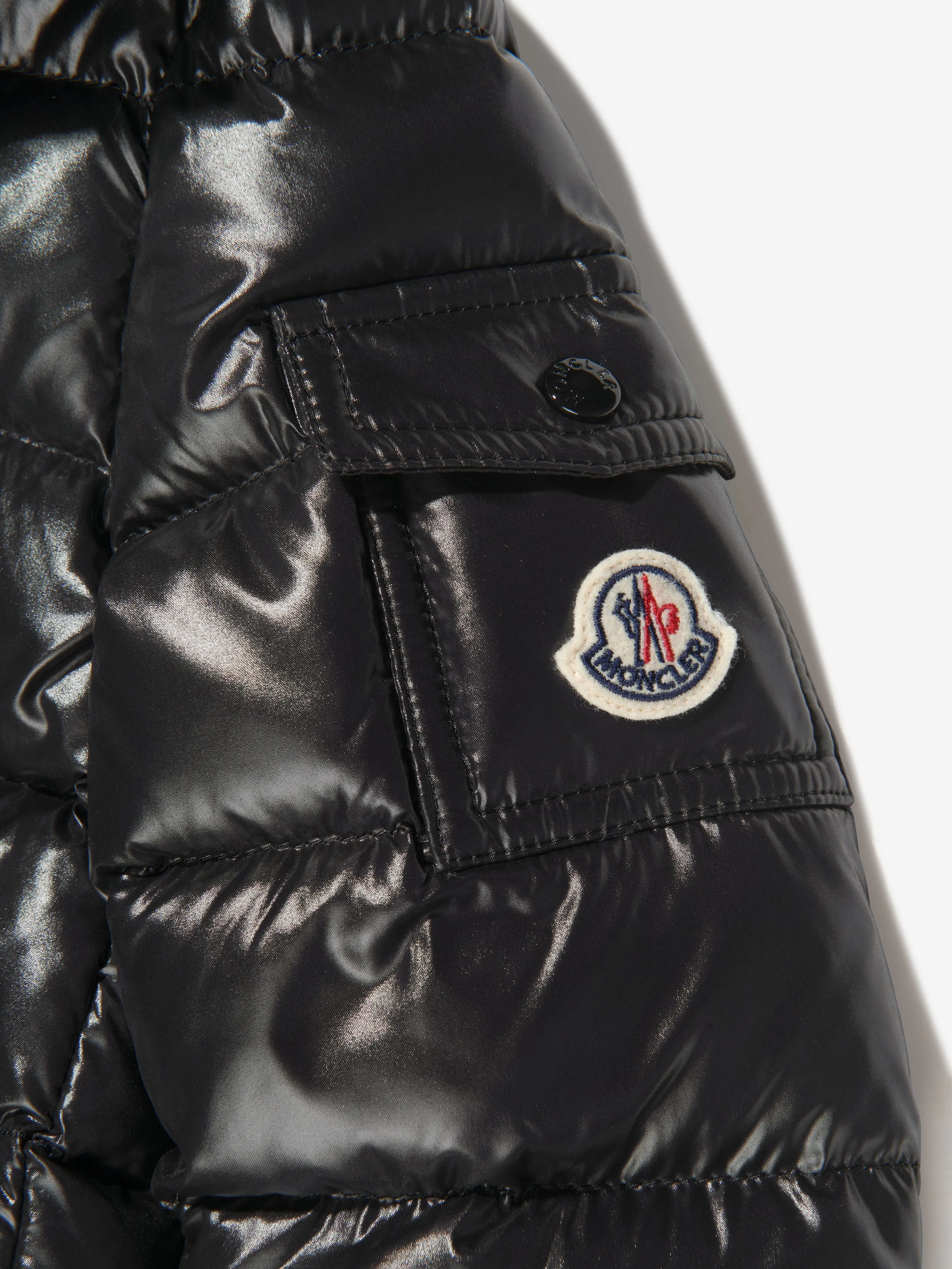 Moncler Enfant Girls Down Padded Bady Jacket in Black