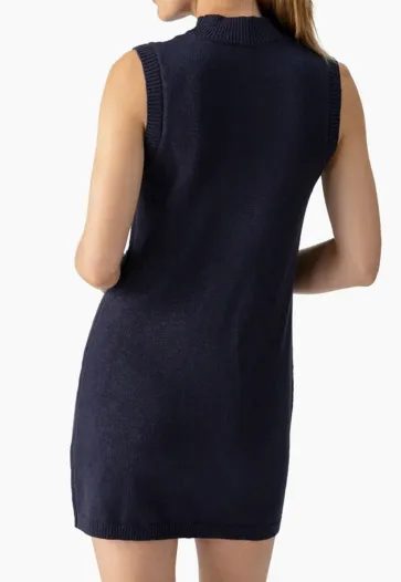 Navy Easy Sweater Dress