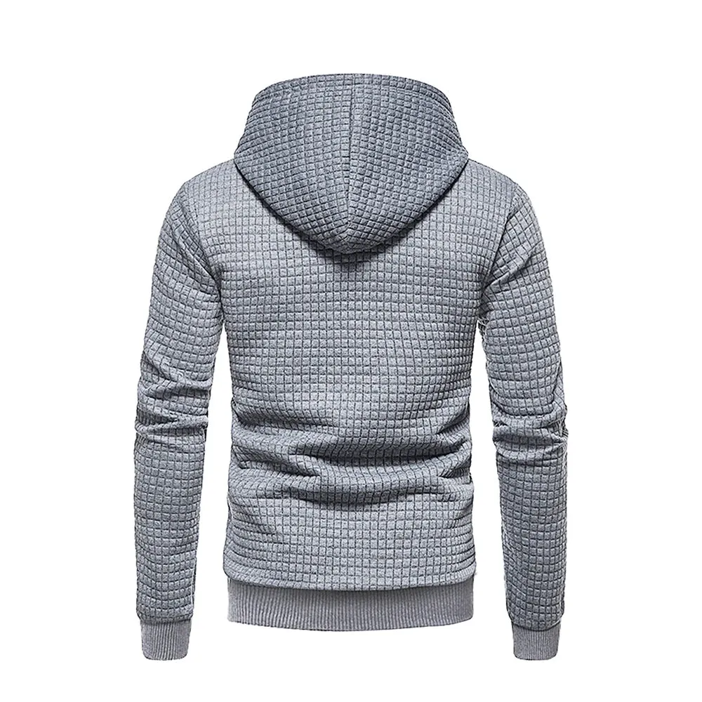 New men's hooded pullover fall casual Slim long-sleeved warm men's sweater knit sweater loose tops outdoor sports men's clothing