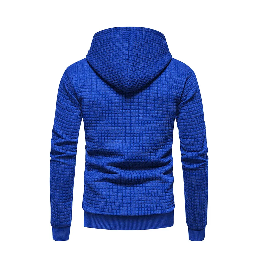 New men's hooded pullover fall casual Slim long-sleeved warm men's sweater knit sweater loose tops outdoor sports men's clothing