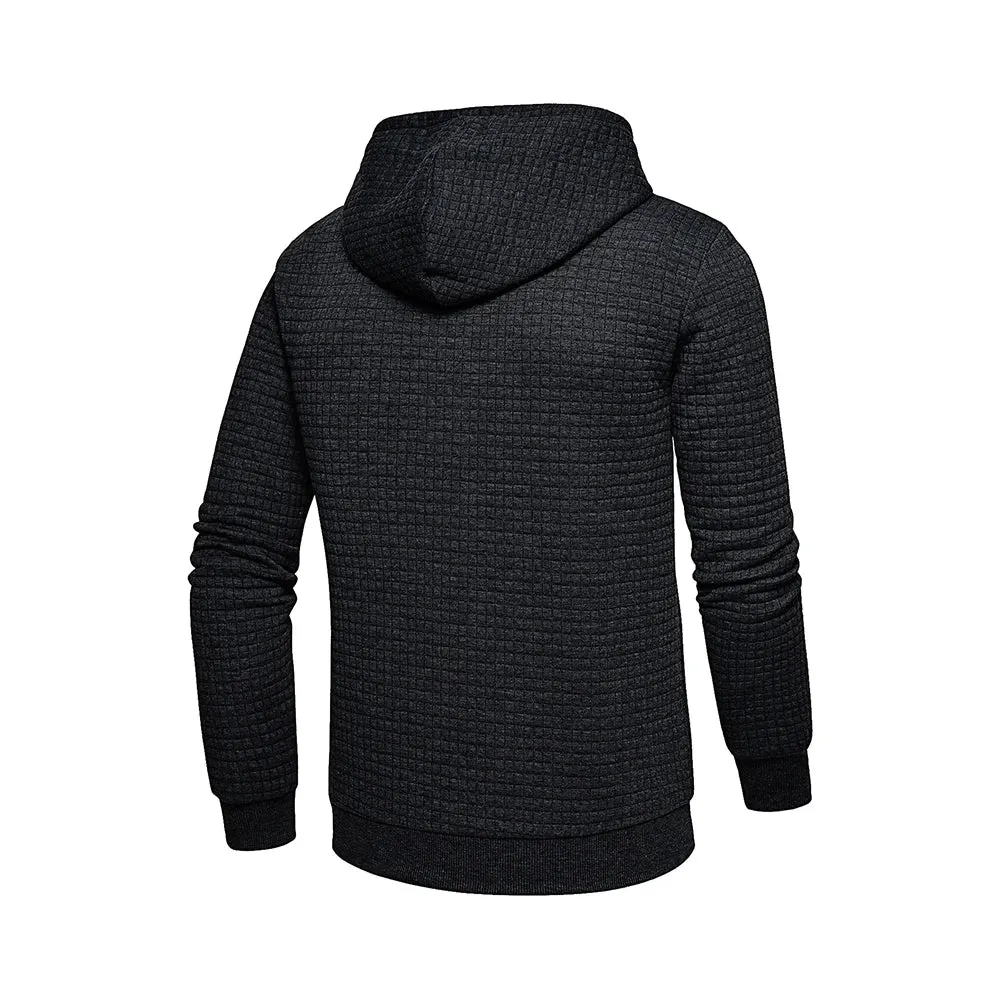 New men's hooded pullover fall casual Slim long-sleeved warm men's sweater knit sweater loose tops outdoor sports men's clothing