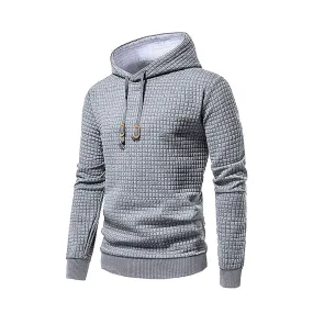 New men's hooded pullover fall casual Slim long-sleeved warm men's sweater knit sweater loose tops outdoor sports men's clothing