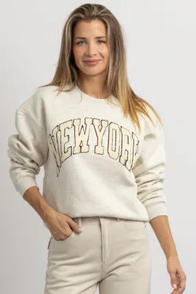 NEW YORK BOUCLE SWEATSHIRT