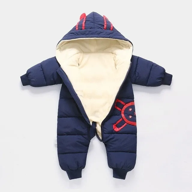 Newborn Plus velvet snowsuit