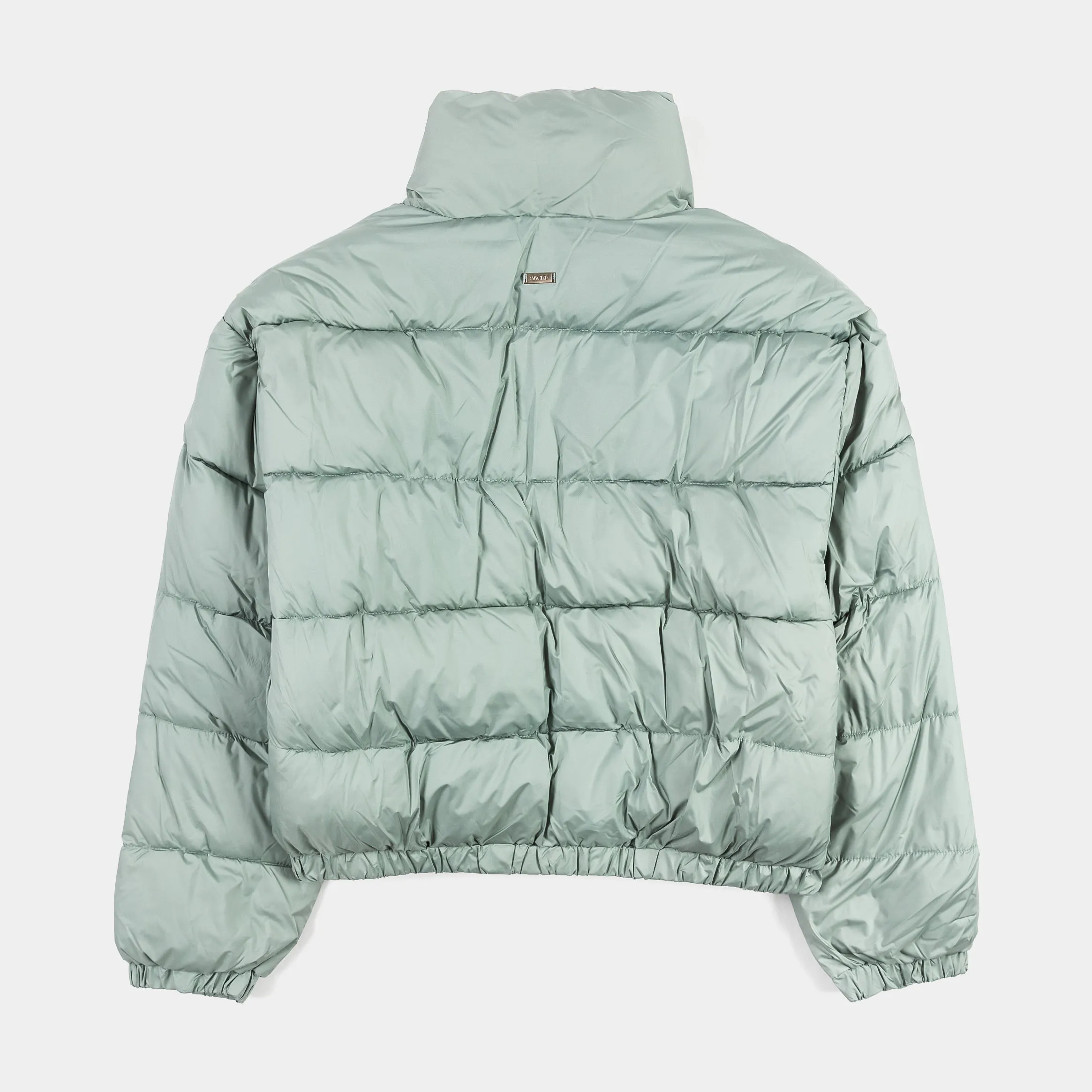 Nylon Puffer Womens Jacket (Sage)