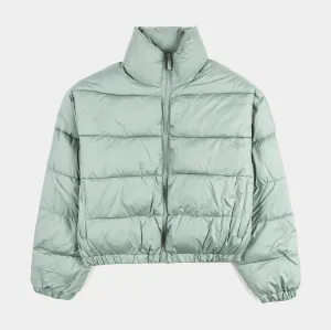 Nylon Puffer Womens Jacket (Sage)